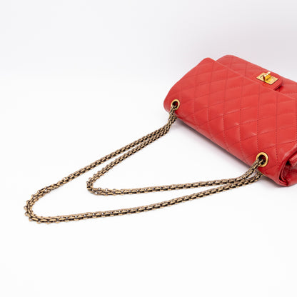 Reissue 2.55 226 Double Flap Bag Red Leather