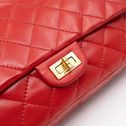 Reissue 2.55 226 Double Flap Bag Red Leather