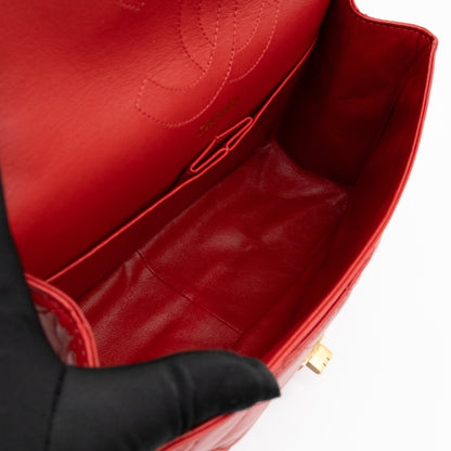 Reissue 2.55 226 Double Flap Bag Red Leather