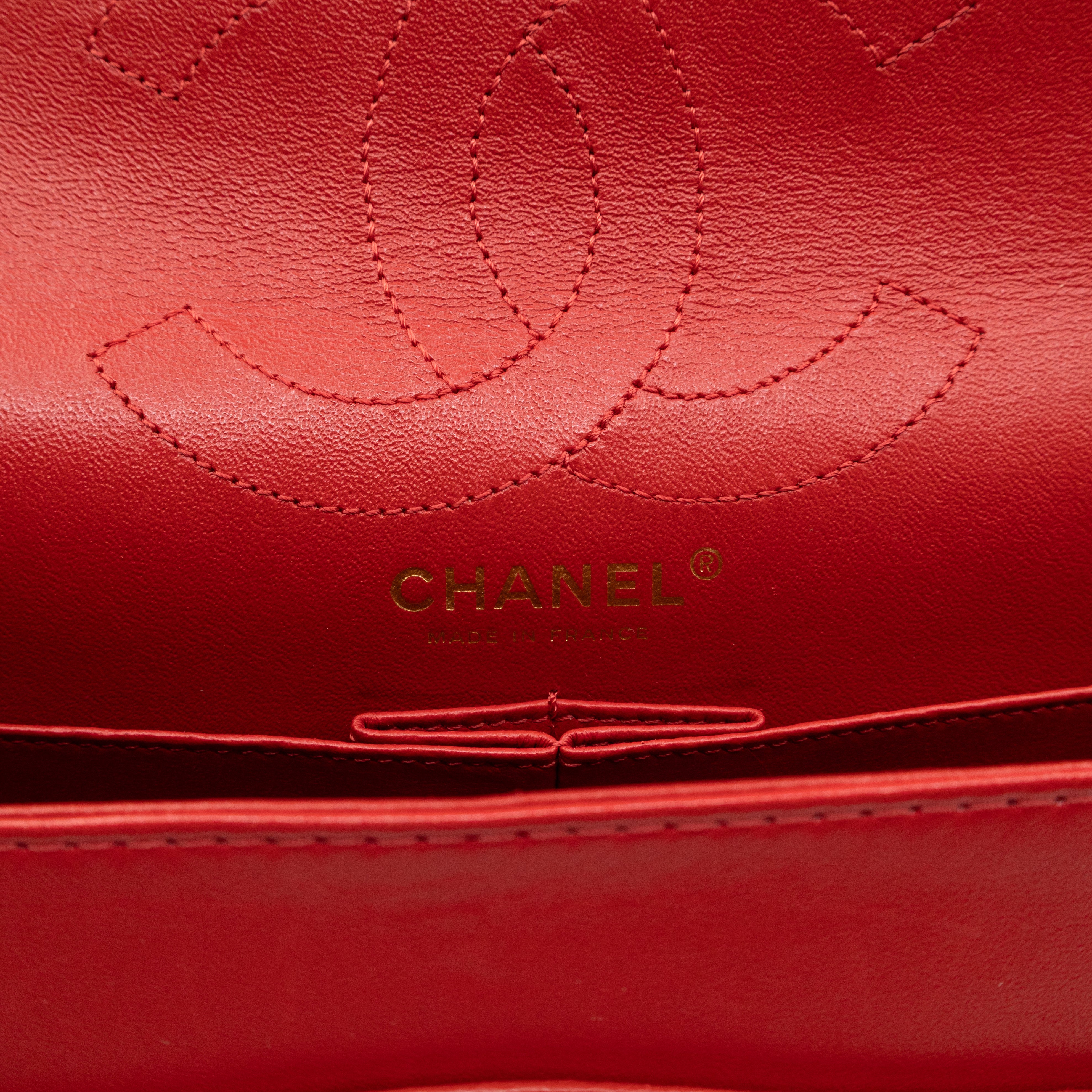 Reissue 2.55 226 Double Flap Bag Red Leather