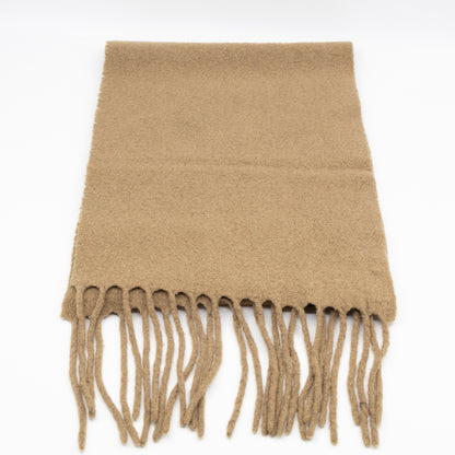 Long Wool Scarf Beige