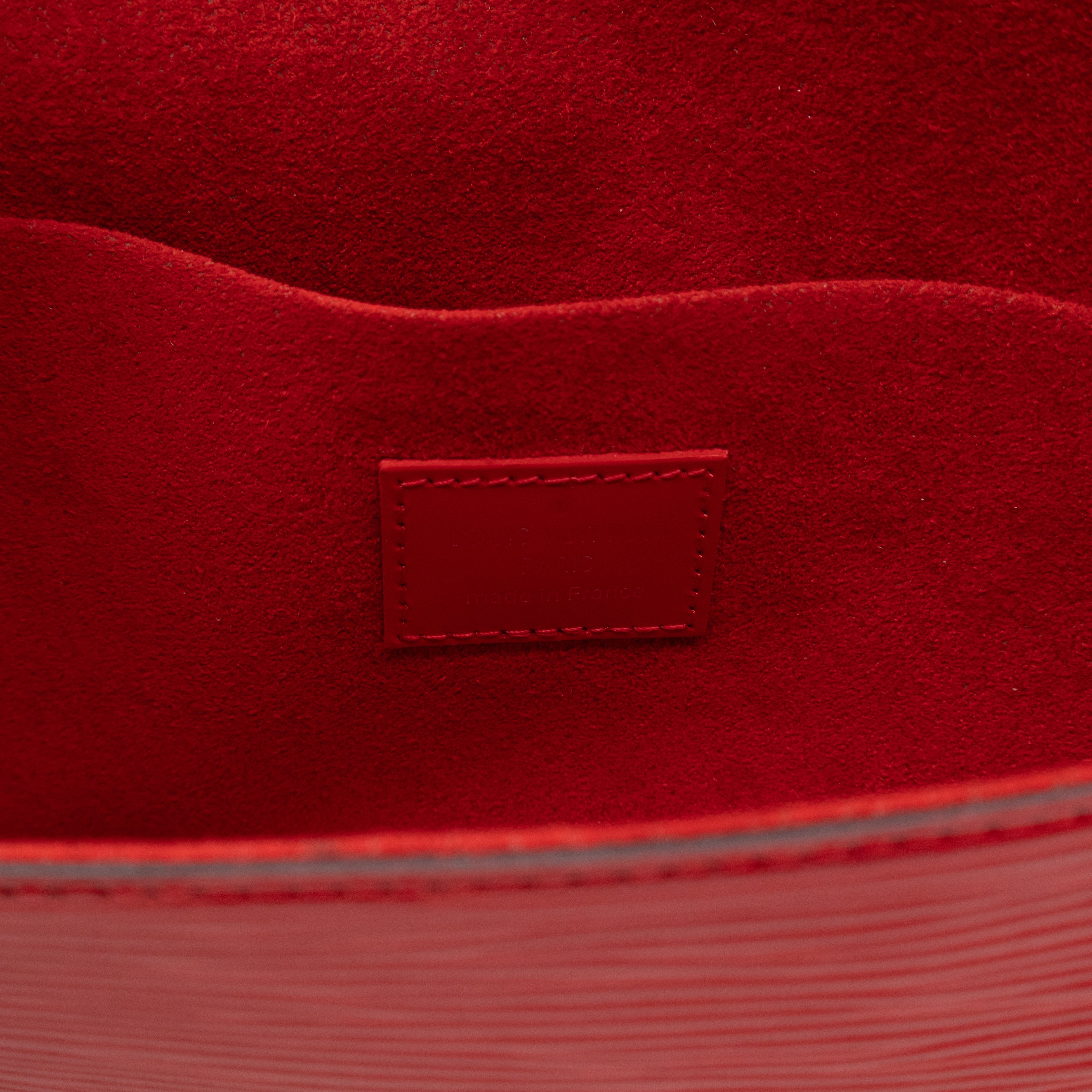 Pochette Felicie Red Epi Leather