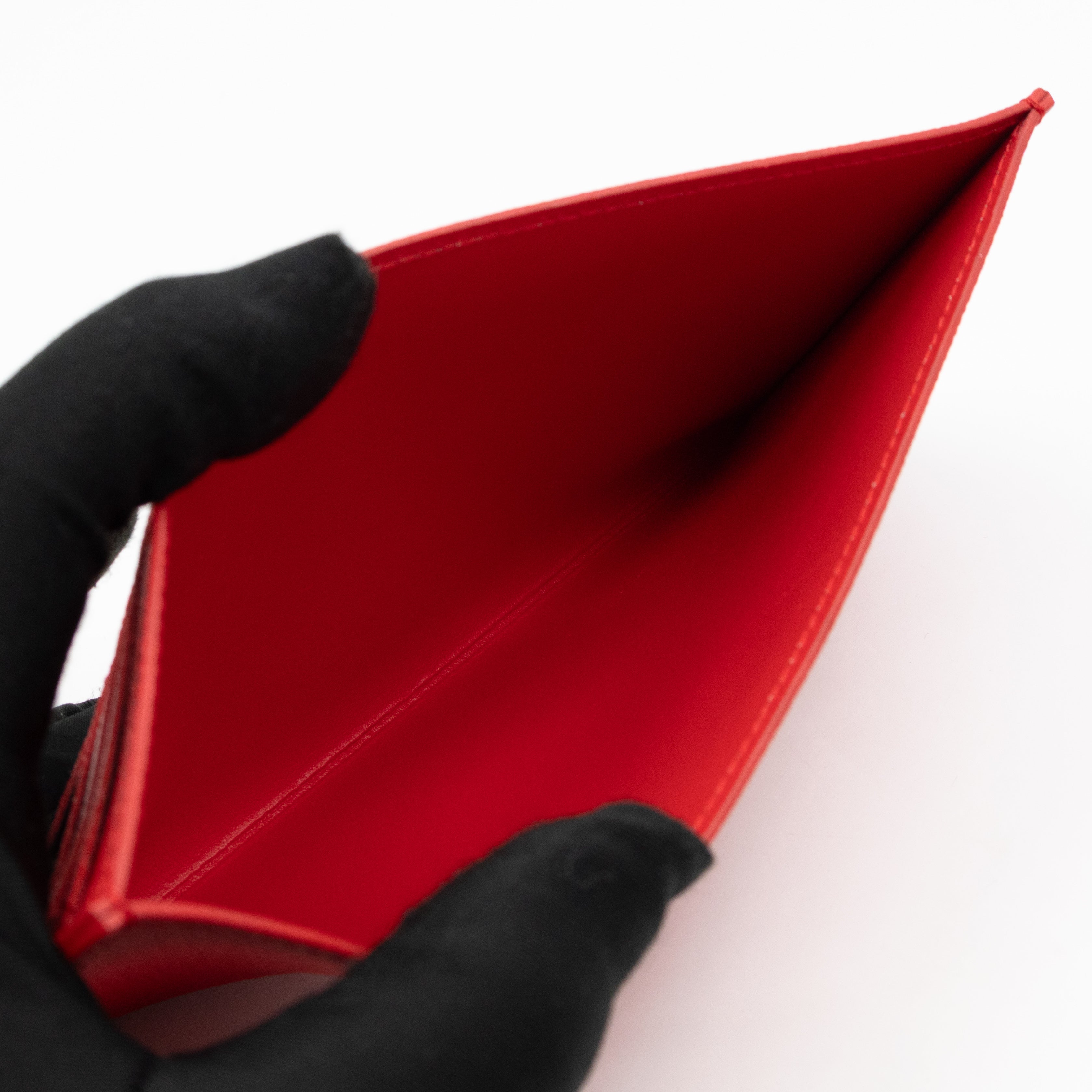 Pochette Felicie Red Epi Leather