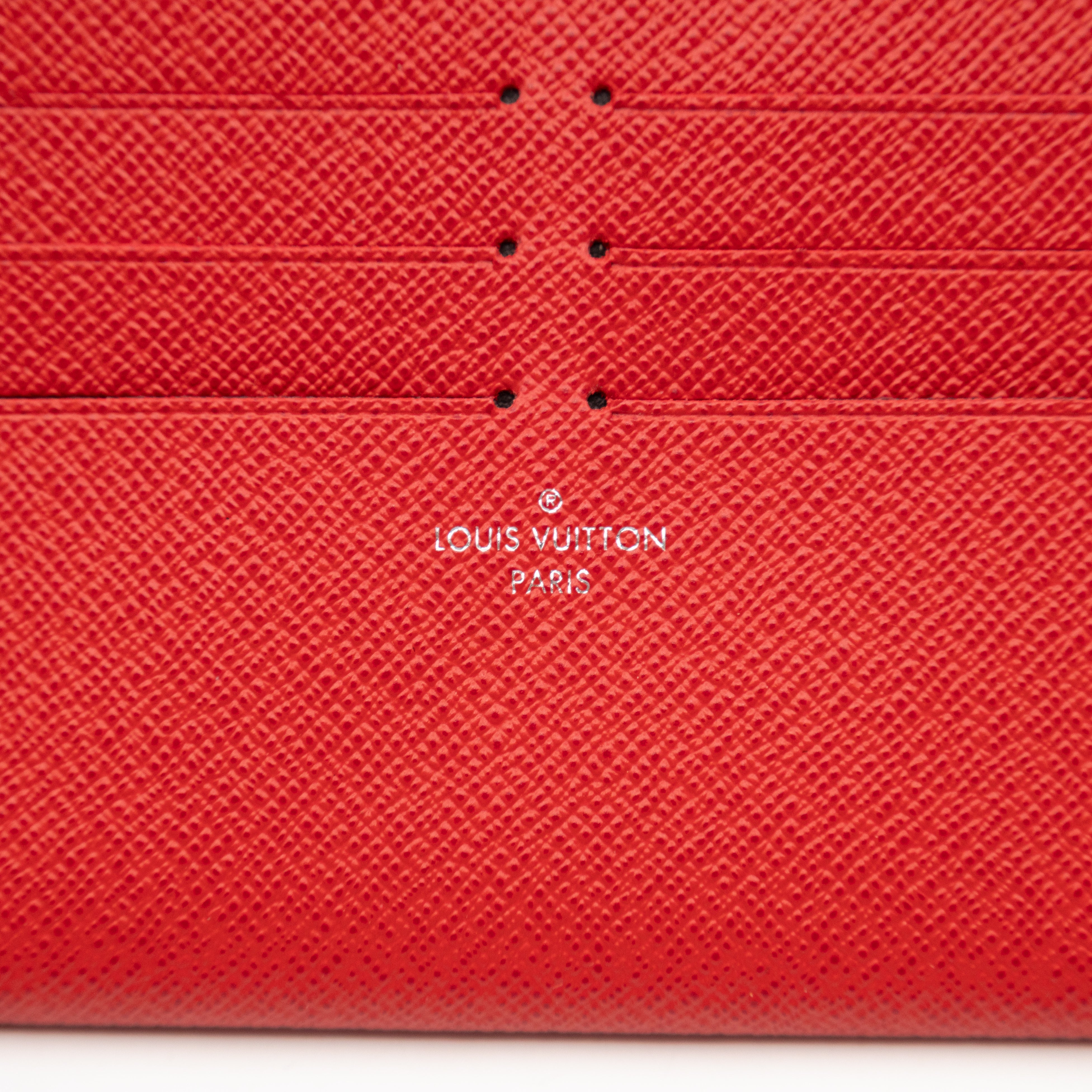 Pochette Felicie Red Epi Leather