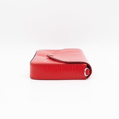 Pochette Felicie Red Epi Leather