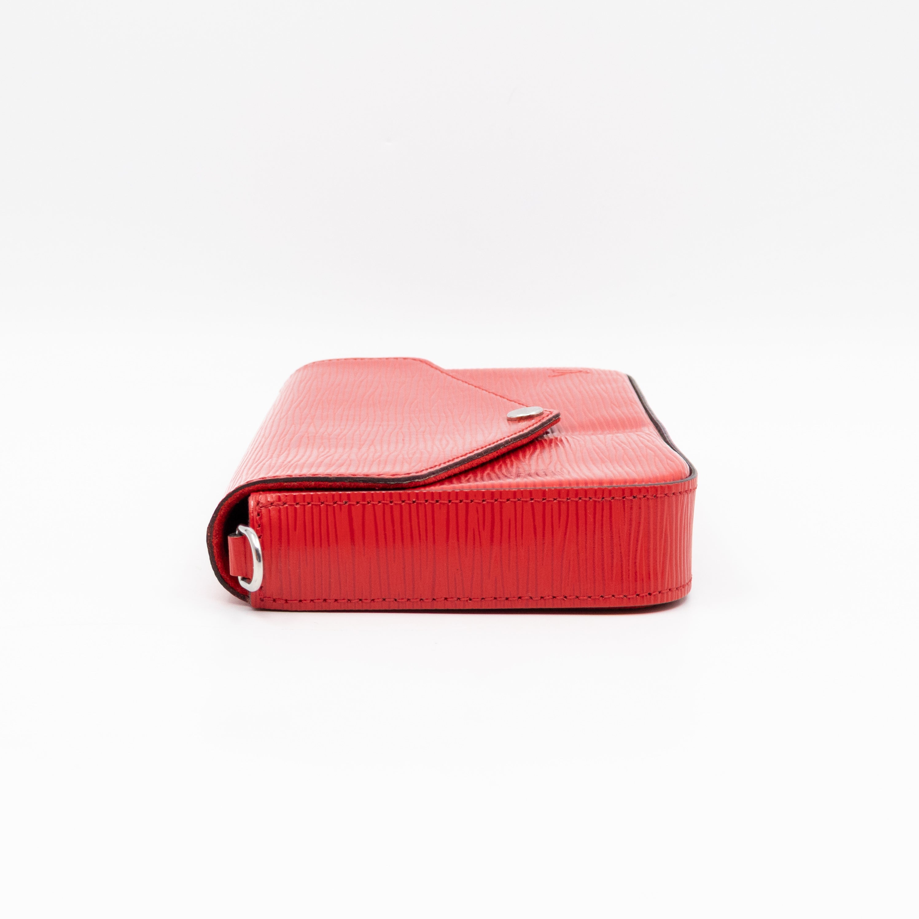 Pochette Felicie Red Epi Leather