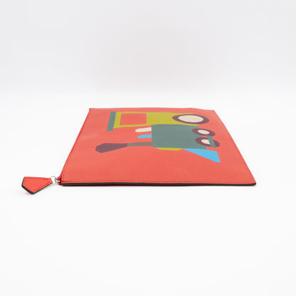 Moynat x Pharrell Williams Train Pouch Large Red