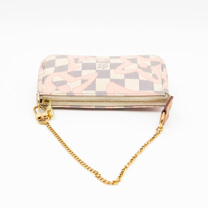 Mini Pochette Accessoires Damier Azur Tahitienne