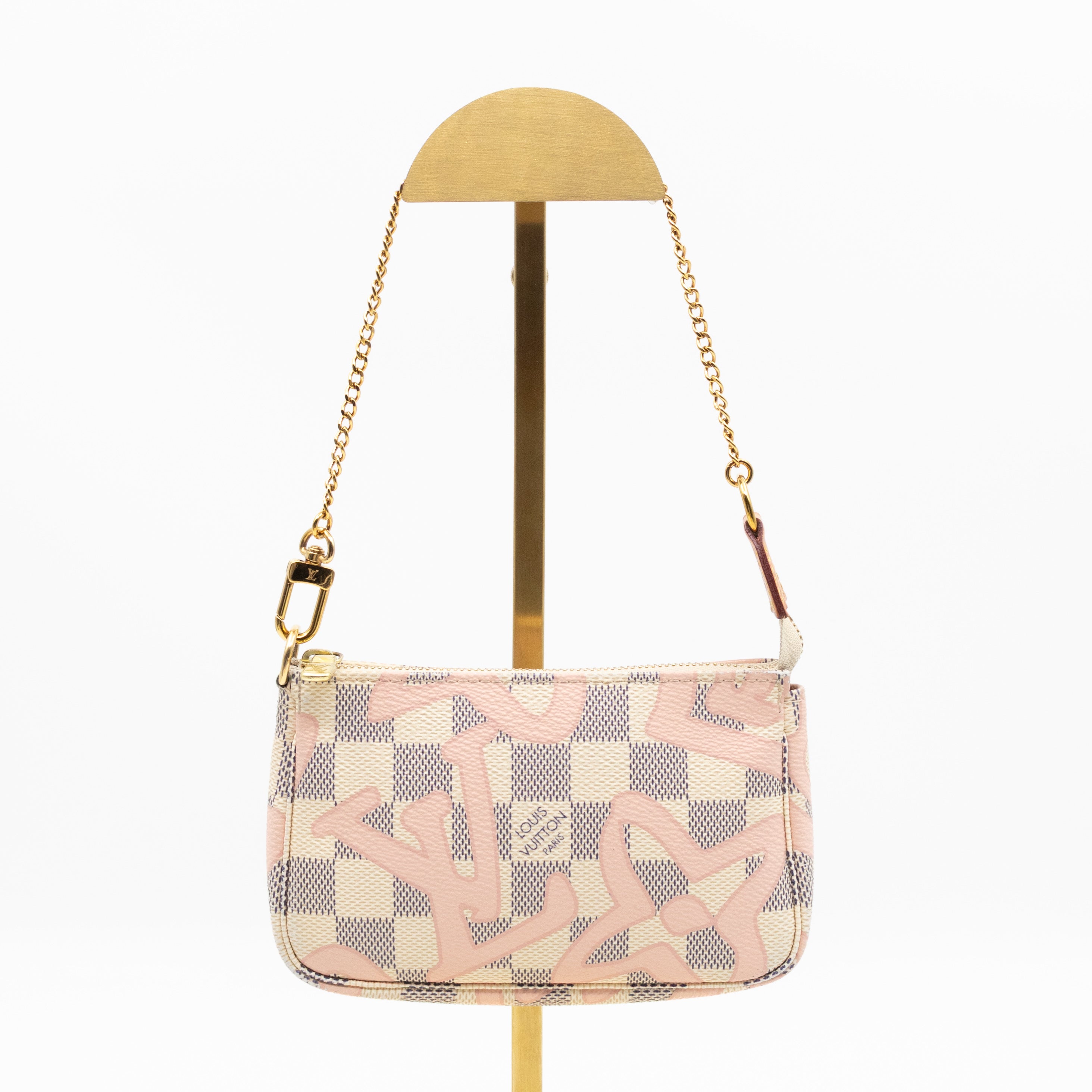 Mini Pochette Accessoires Damier Azur Tahitienne