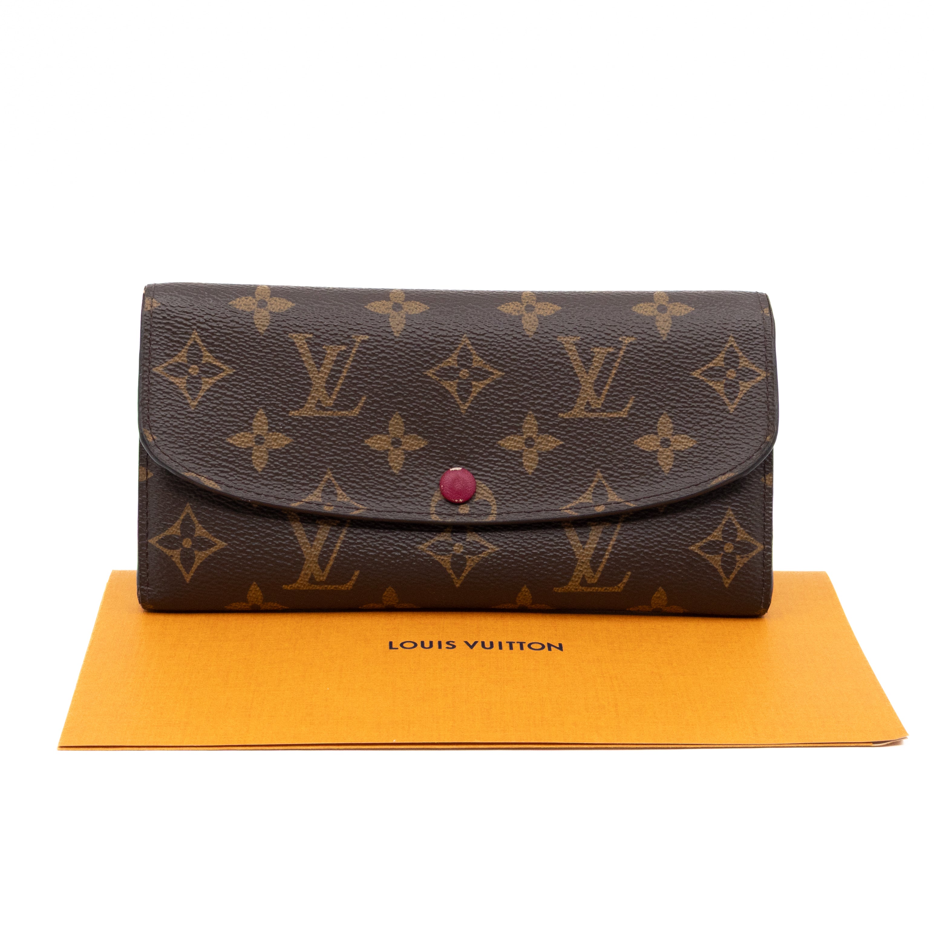 Emilie Wallet Monogram Fuchsia