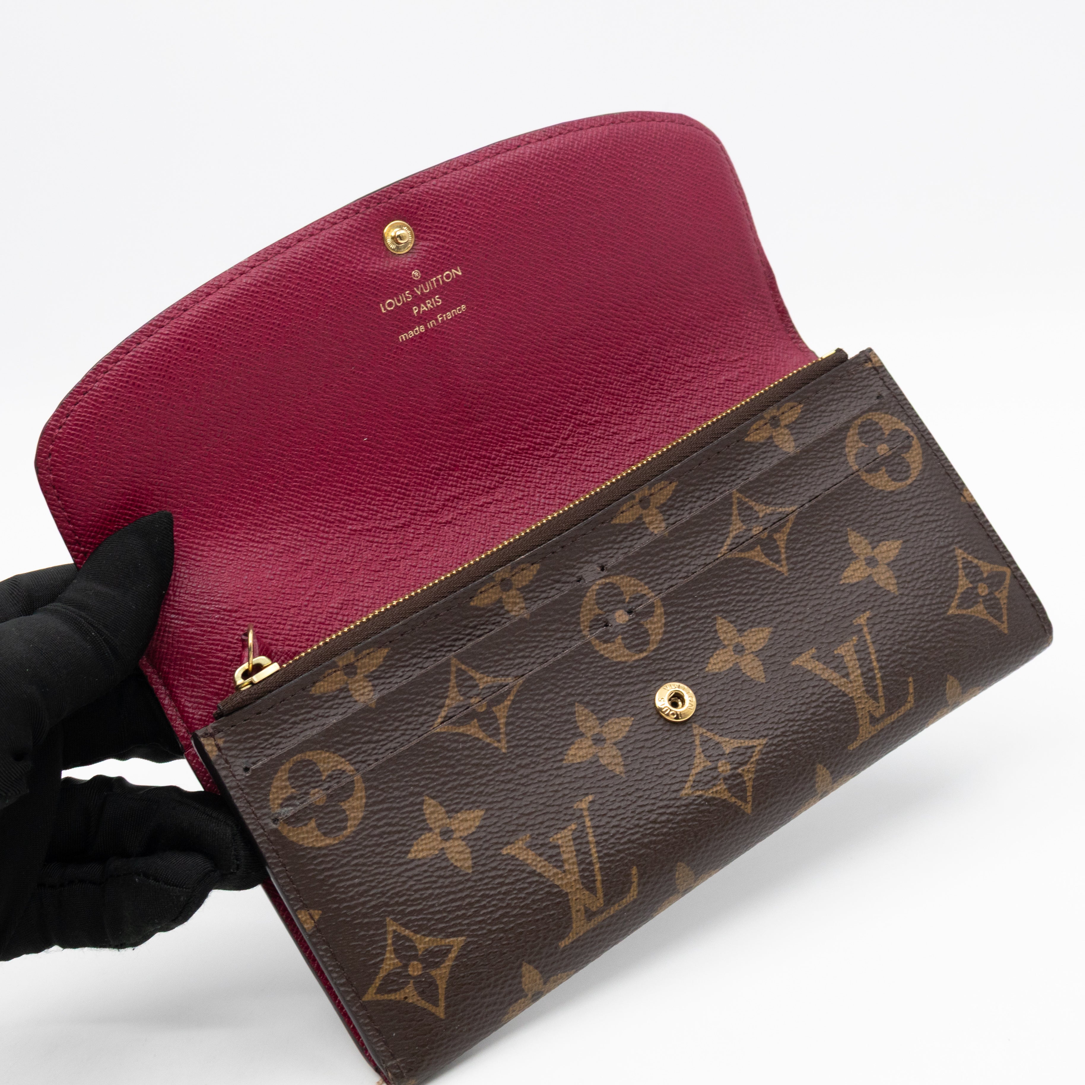 Emilie Wallet Monogram Fuchsia