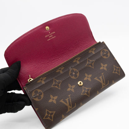 Emilie Wallet Monogram Fuchsia