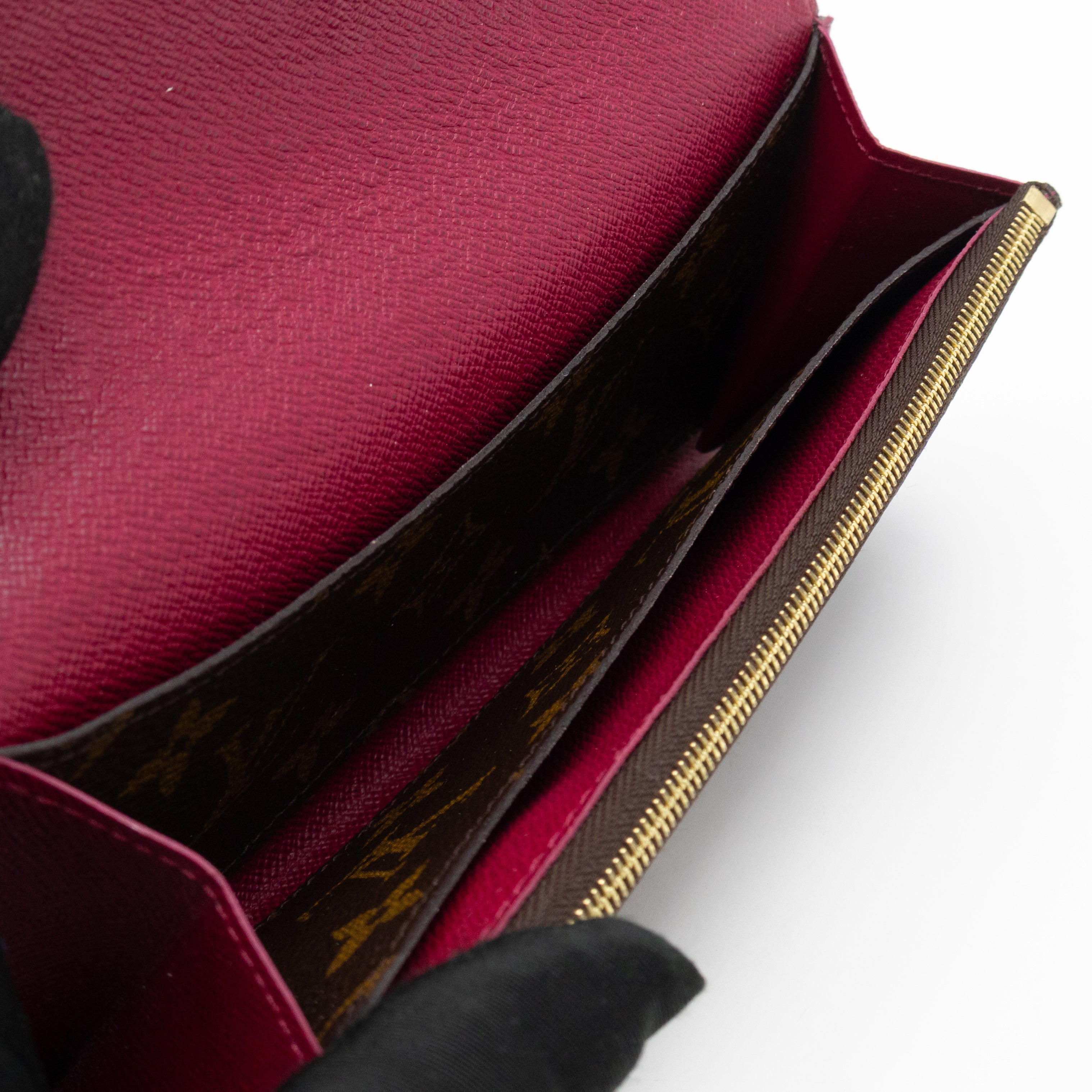 Emilie Wallet Monogram Fuchsia
