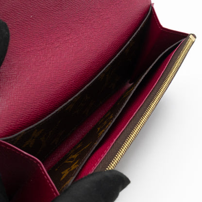 Emilie Wallet Monogram Fuchsia
