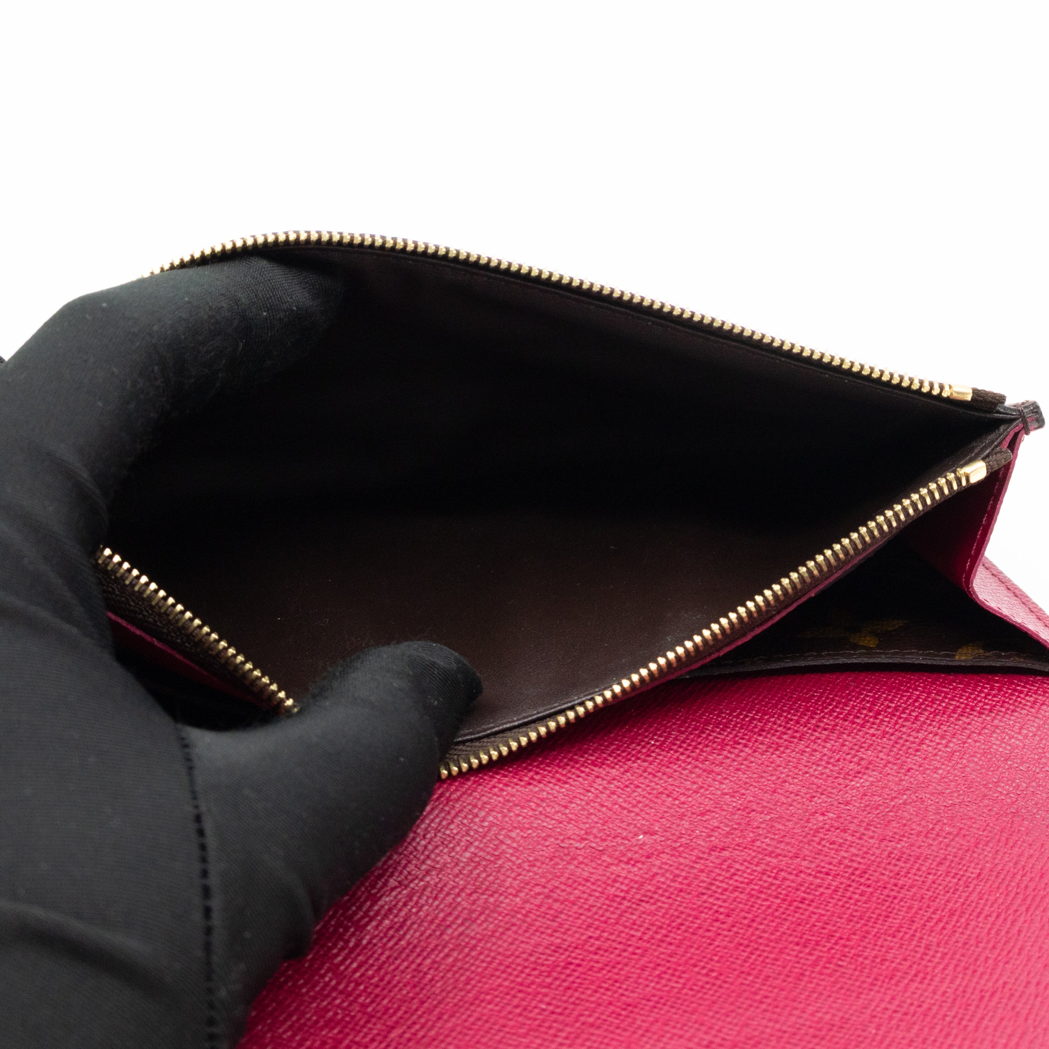 Emilie Wallet Monogram Fuchsia