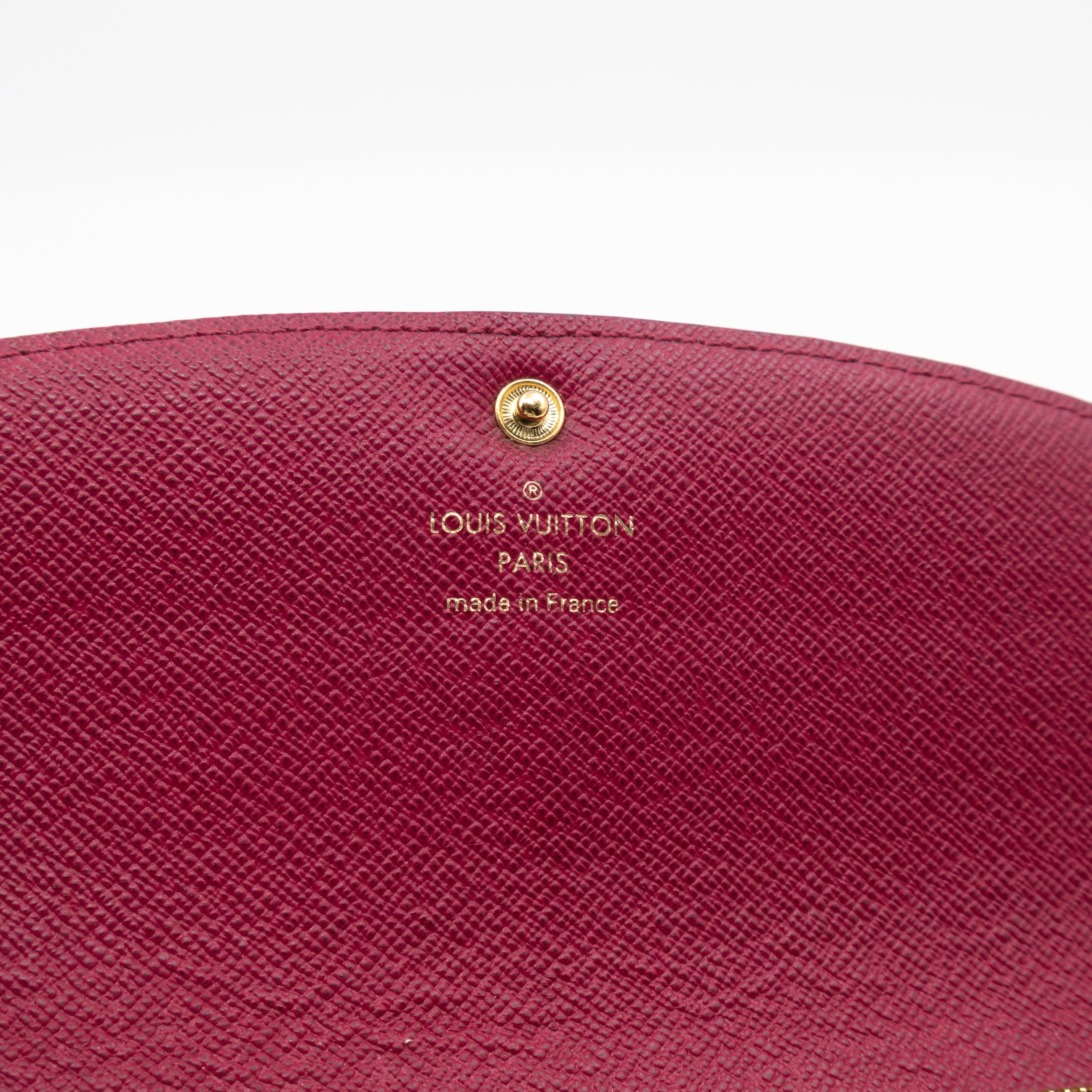 Emilie Wallet Monogram Fuchsia