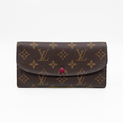 Emilie Wallet Monogram Fuchsia