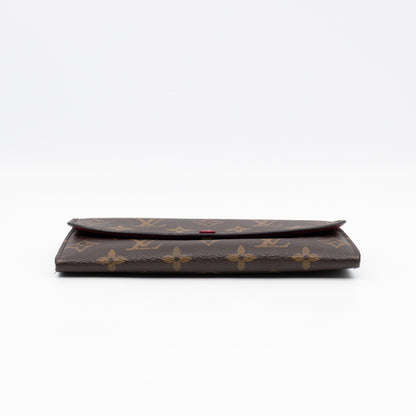 Emilie Wallet Monogram Fuchsia