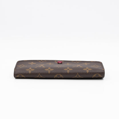 Emilie Wallet Monogram Fuchsia