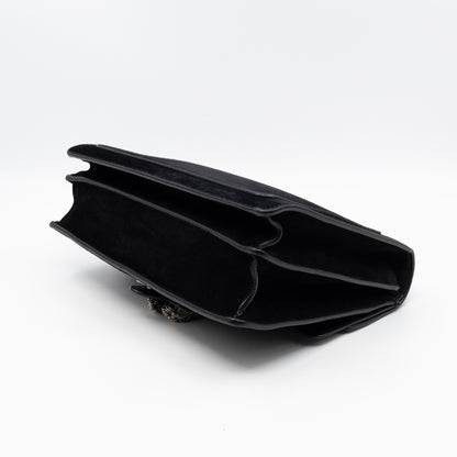 Dionysus Medium Black Suede Leather
