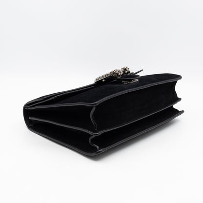 Dionysus Medium Black Suede Leather