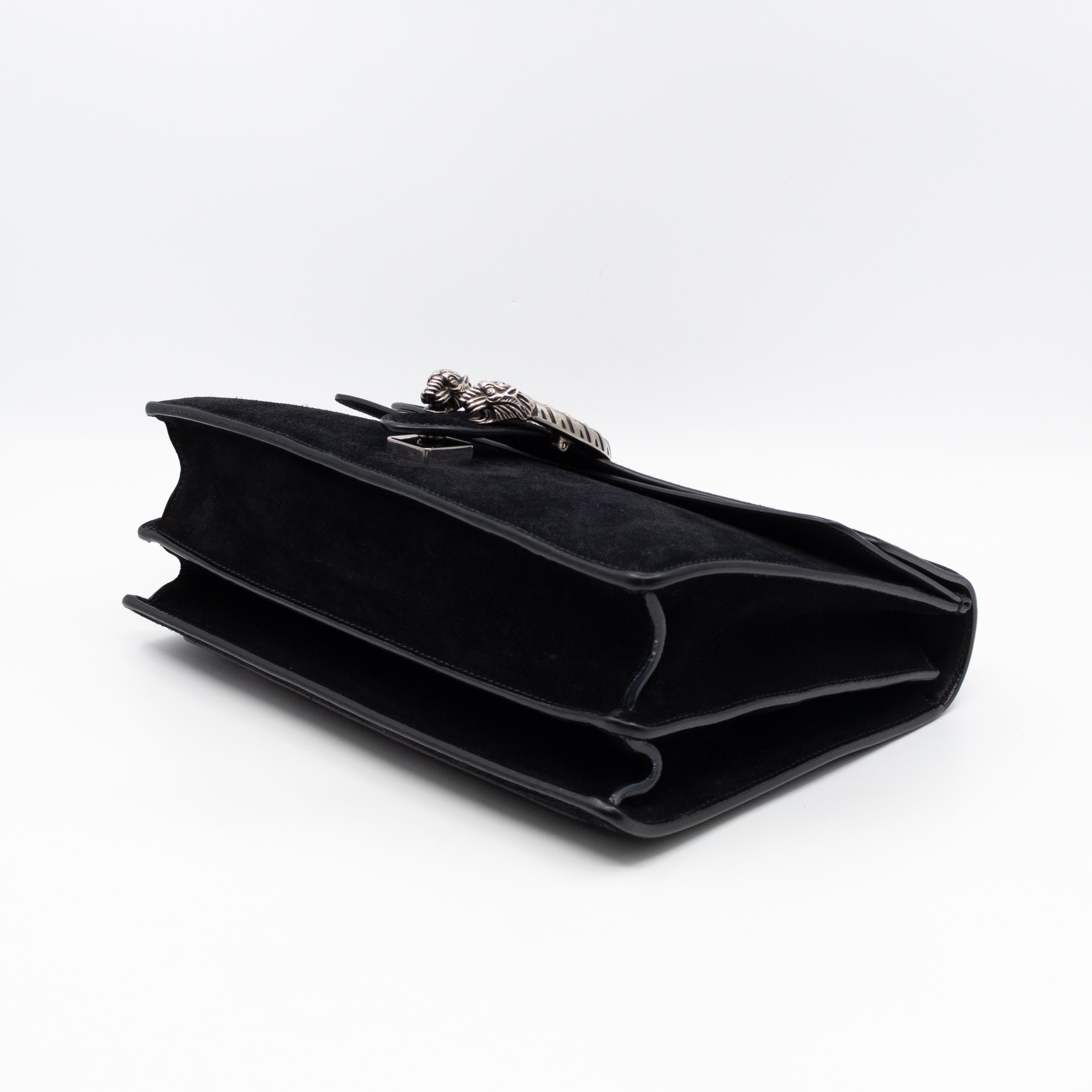 Dionysus Medium Black Suede Leather