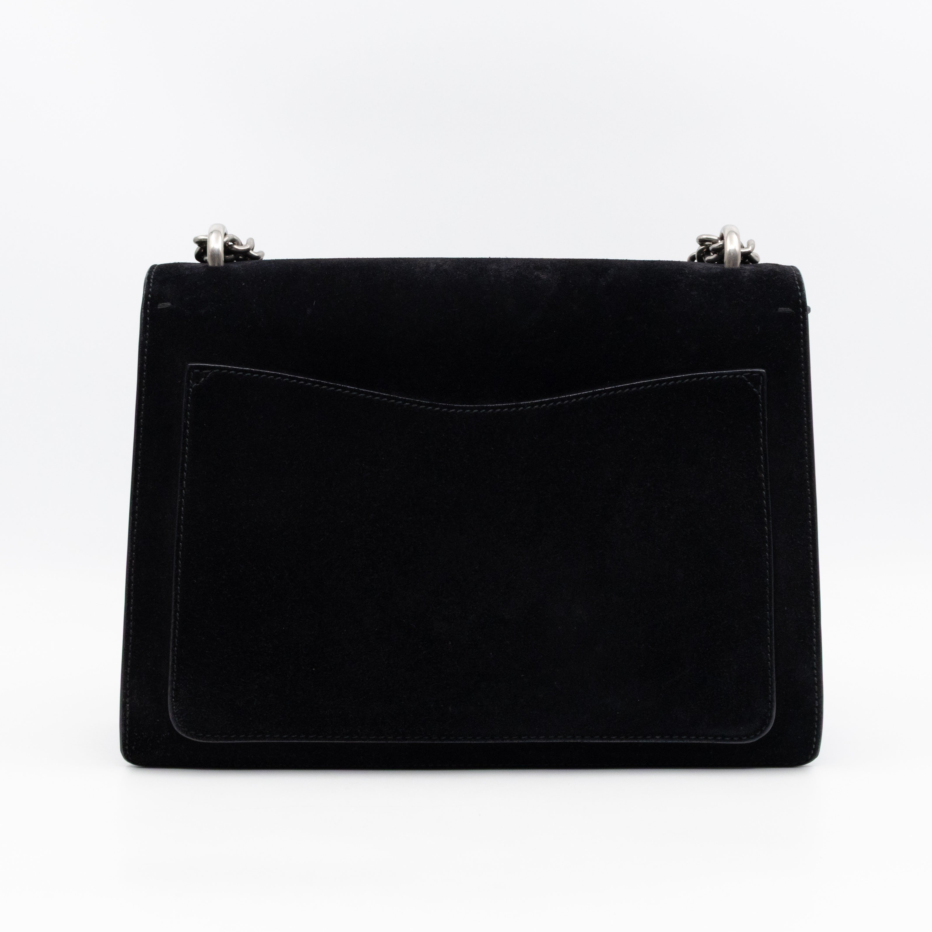 Dionysus Medium Black Suede Leather