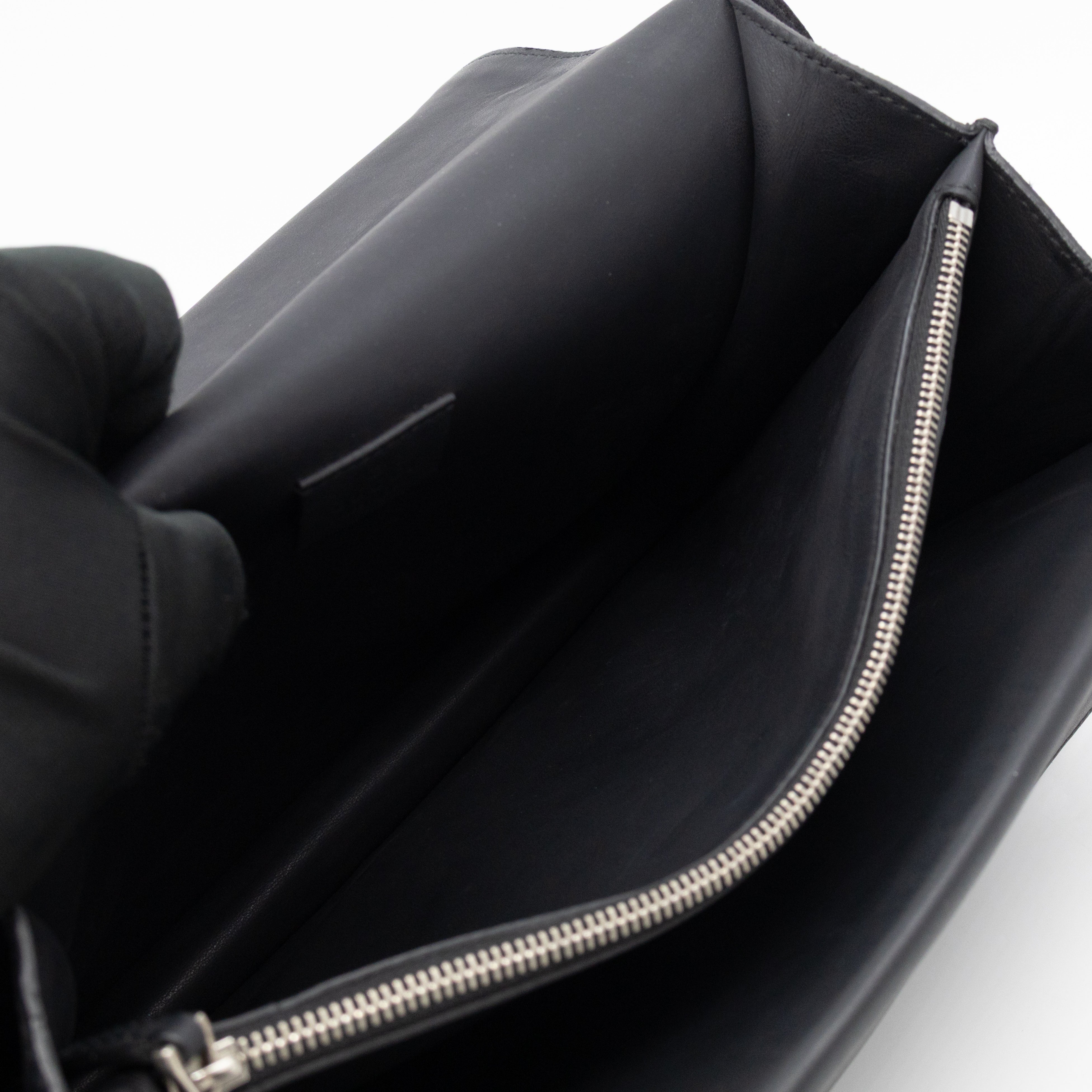 Dionysus Medium Black Suede Leather