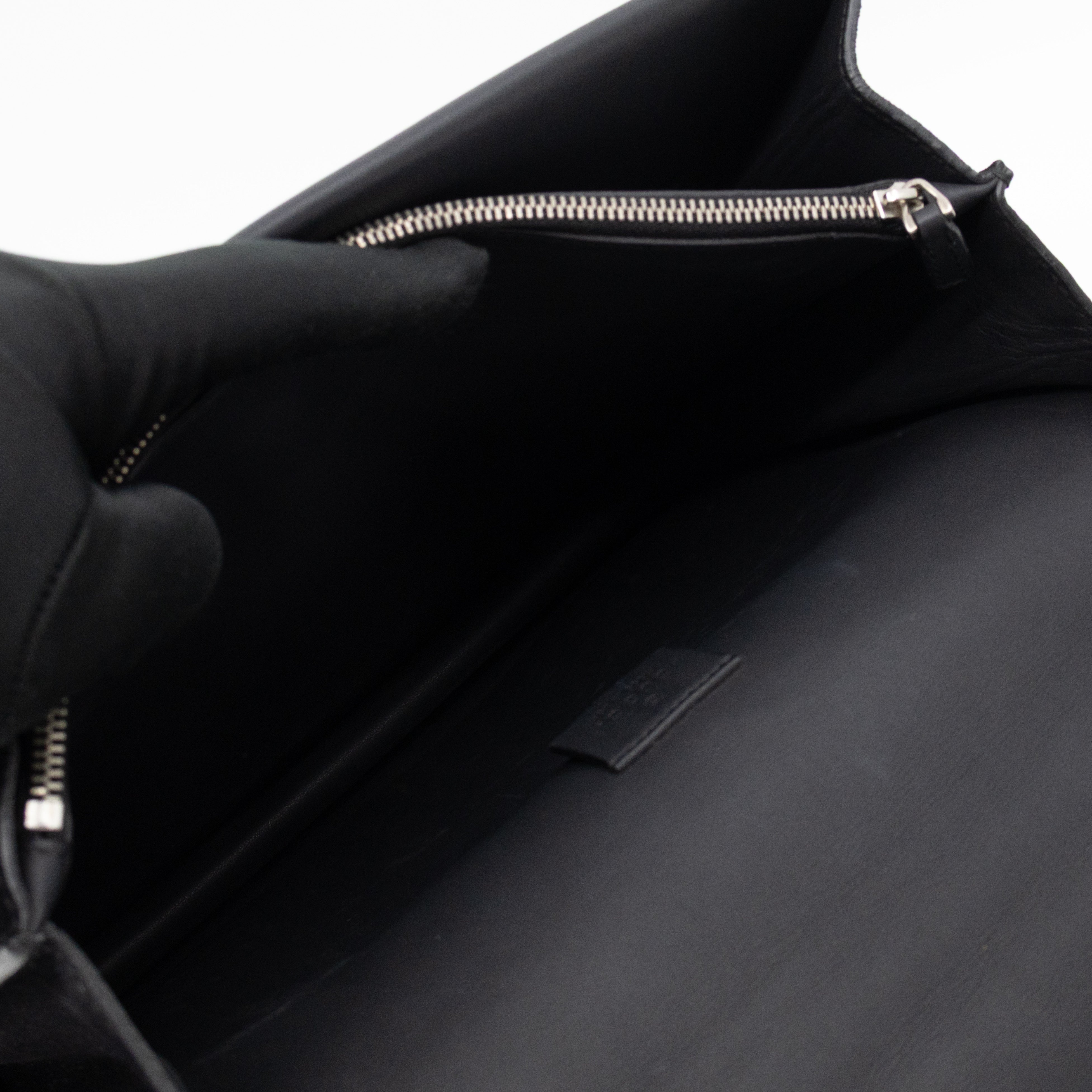 Dionysus Medium Black Suede Leather