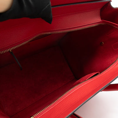 Mini Luggage Red Leather