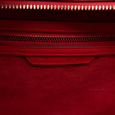 Mini Luggage Red Leather