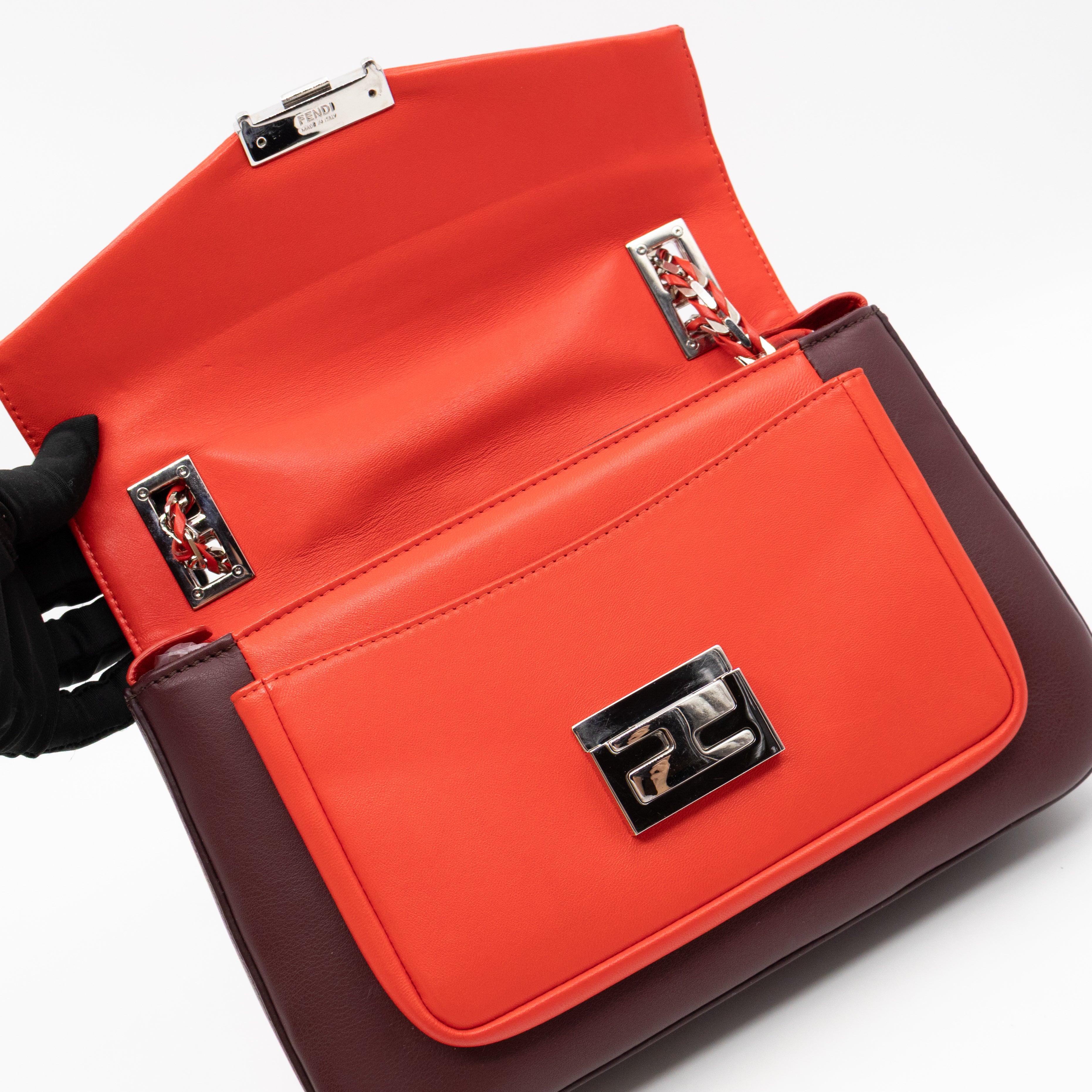 Be Baguette Red & Burgundy Nappa Leather