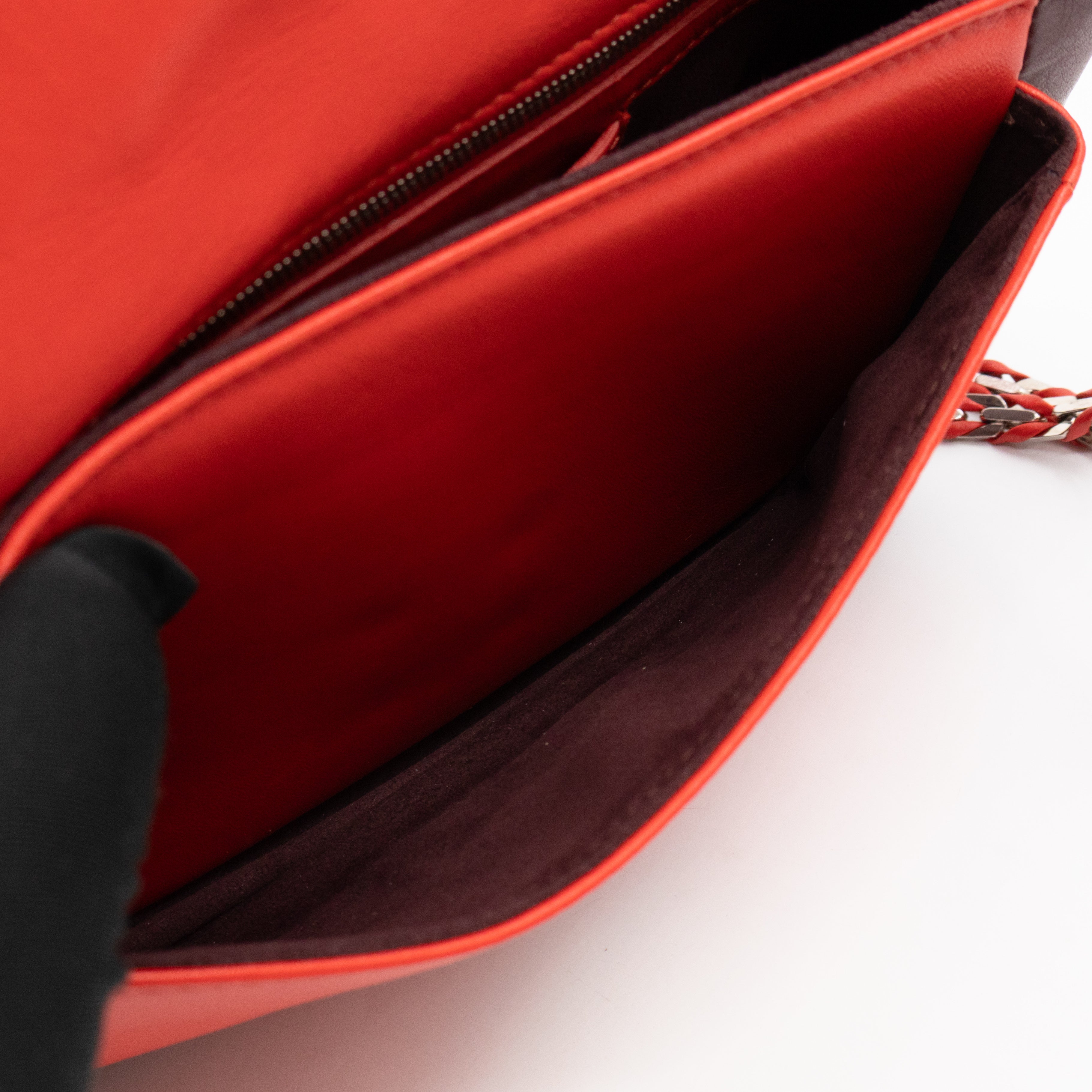 Be Baguette Red & Burgundy Nappa Leather