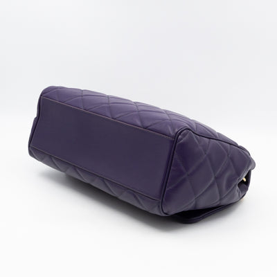 Miss Kate Quilted Purple Leather