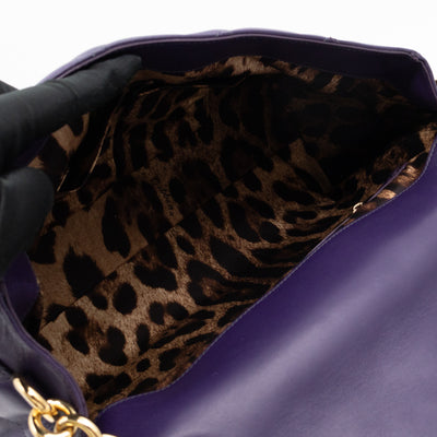 Miss Kate Quilted Purple Leather