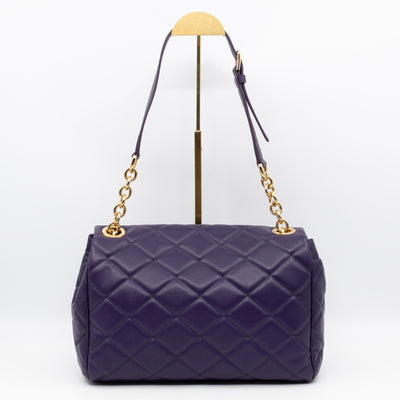 Miss Kate Quilted Purple Leather