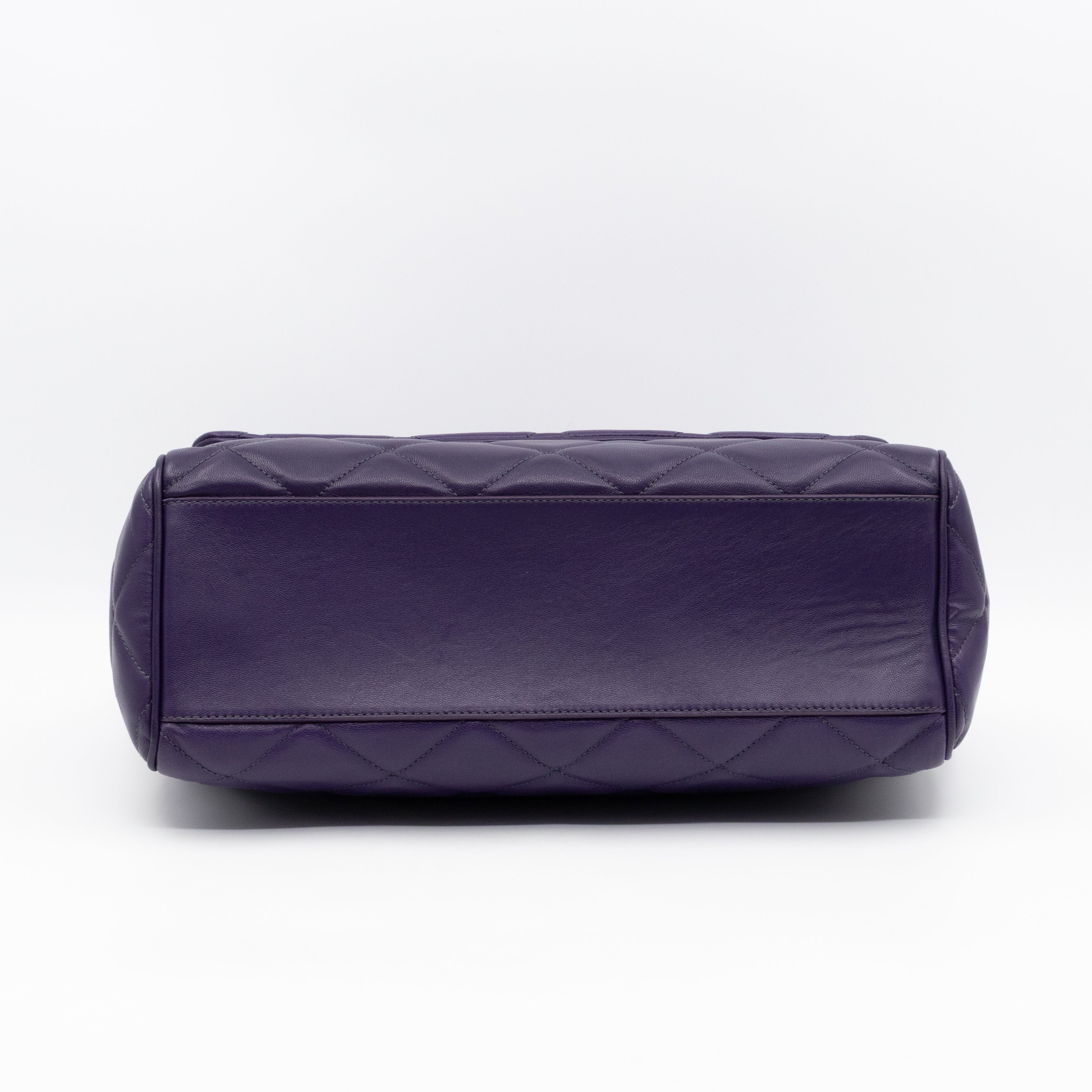 Miss Kate Quilted Purple Leather