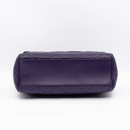 Miss Kate Quilted Purple Leather