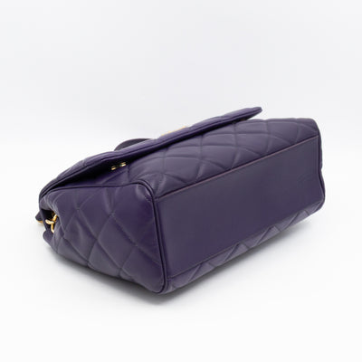 Miss Kate Quilted Purple Leather
