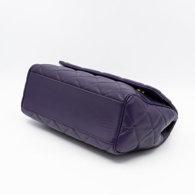 Miss Kate Quilted Purple Leather