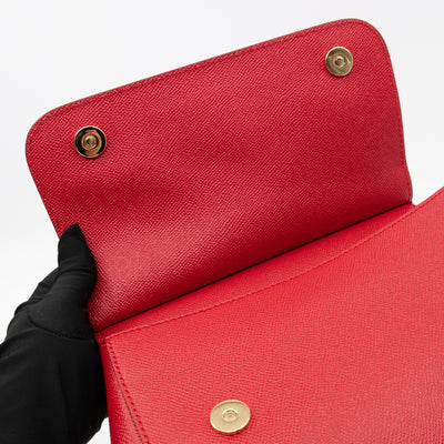 Sicily Medium Red Dauphine Leather