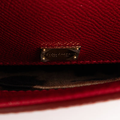 Sicily Medium Red Dauphine Leather