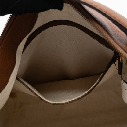 Ride Top Handle Tote Bag Brown Leather