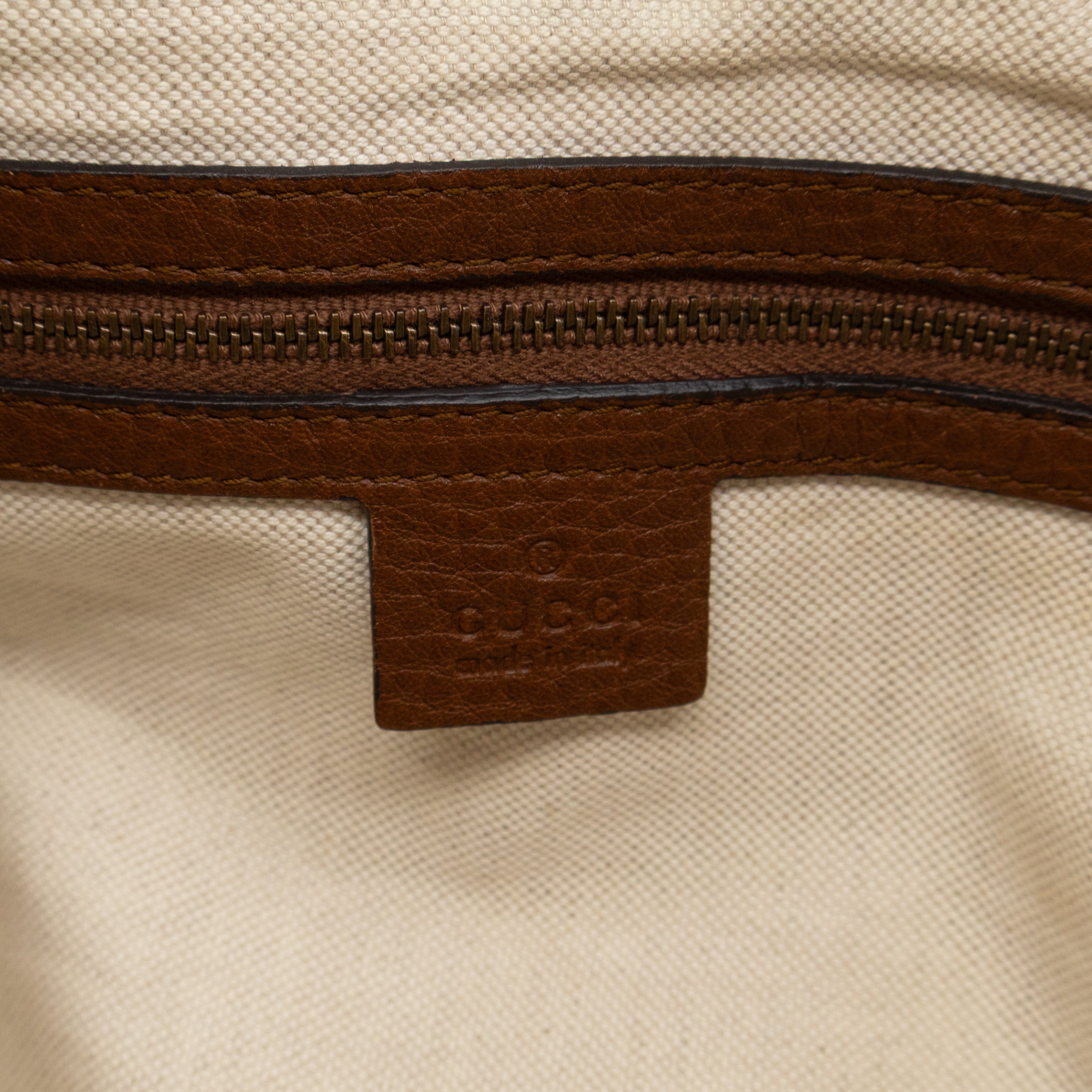 Ride Top Handle Tote Bag Brown Leather