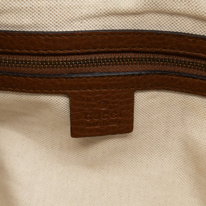 Ride Top Handle Tote Bag Brown Leather