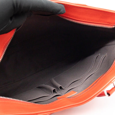 Tadao PM Tote Bag Red Damier Infini Leather