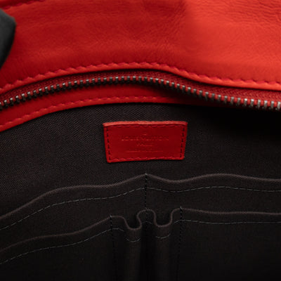 Tadao PM Tote Bag Red Damier Infini Leather