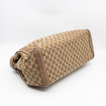 Large GG Running Bag Brown GG Supreme Canvas