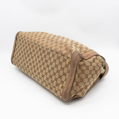 Large GG Running Bag Brown GG Supreme Canvas