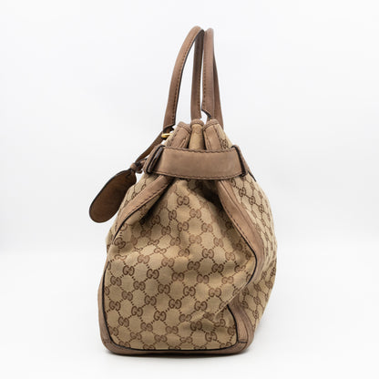 Large GG Running Bag Brown GG Supreme Canvas